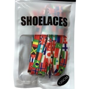 Fashion Sneaker Shoelaces- National Flags**Unisex Wear** 120cm